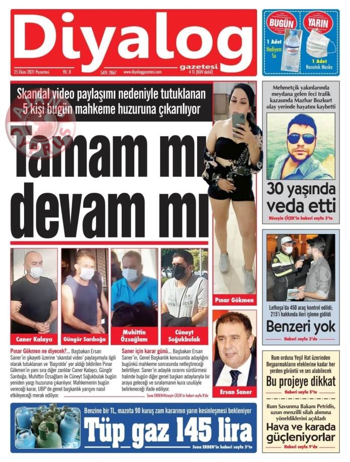 KKTC'de Gazeteler Bugün Ne Manşet Attı? (25 Ekim 2021) galerisi resim 5