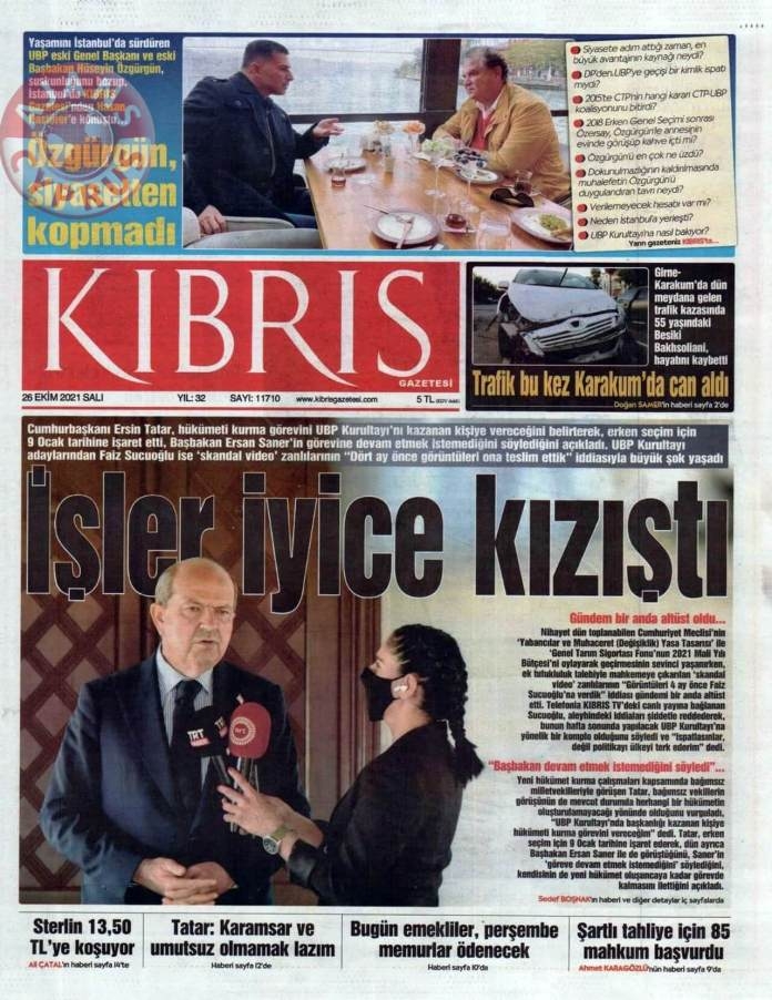 KKTC'de Gazeteler Bugün Ne Manşet Attı? (26 Ekim 2021) galerisi resim 7