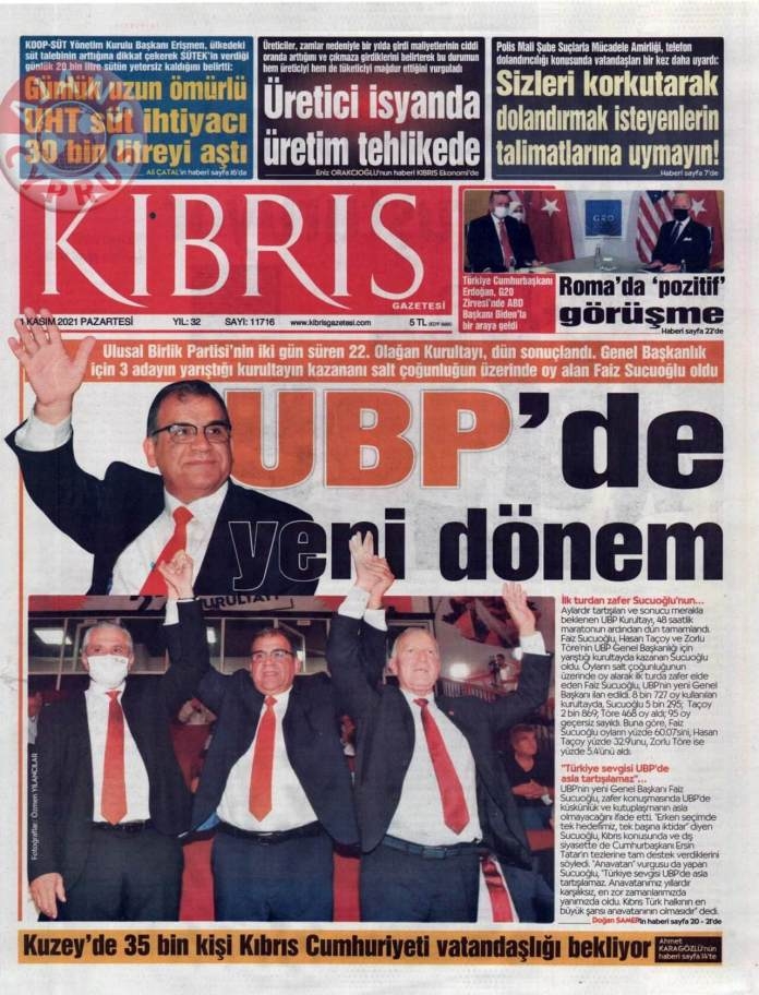 KKTC'de Gazeteler Bugün Ne Manşet Attı? (1 Kasım 2021) galerisi resim 2
