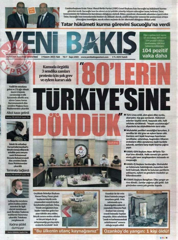 KKTC'de Gazeteler Bugün Ne Manşet Attı? (2 Kasım 2021) galerisi resim 4