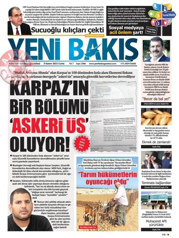 KKTC'de Gazeteler Bugün Ne Manşet Attı? (5 Kasım 2021) galerisi resim 5
