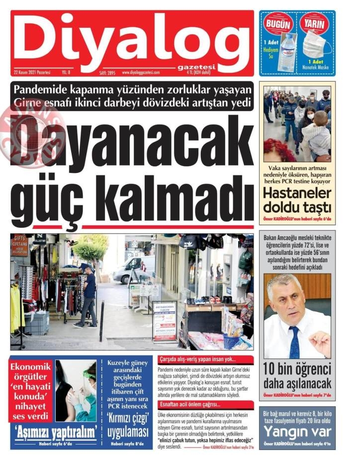 KKTC'de Gazeteler Bugün Ne Manşet Attı? (22 Kasım 2021) galerisi resim 6