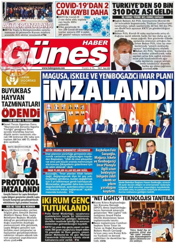 KKTC'de Gazeteler Bugün Ne Manşet Attı? (26 Kasım 2021) galerisi resim 9