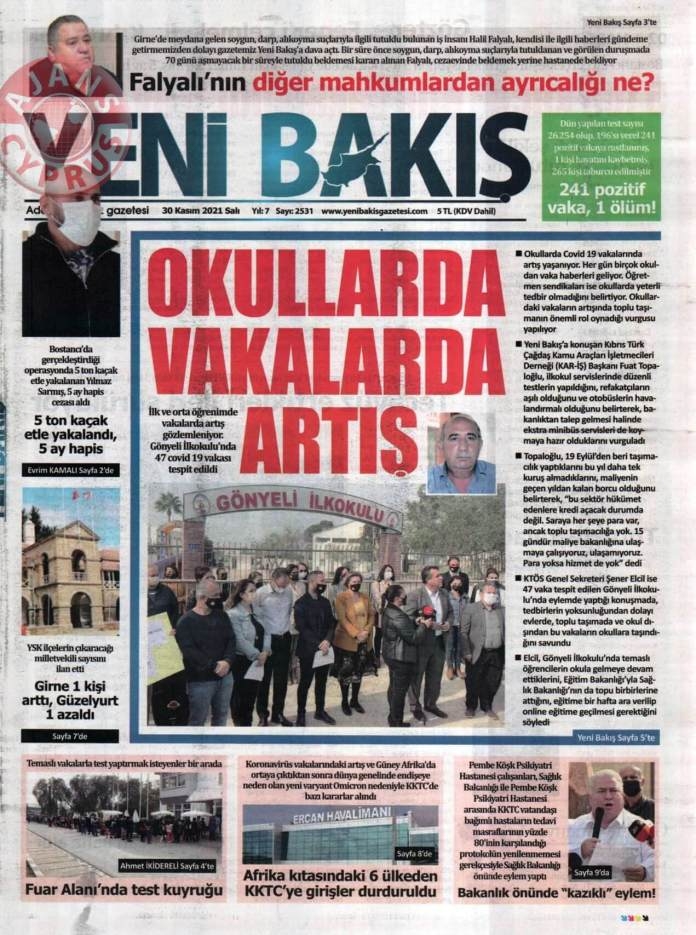 KKTC'de Gazeteler Bugün Ne Manşet Attı? (30 Kasım 2021) galerisi resim 5