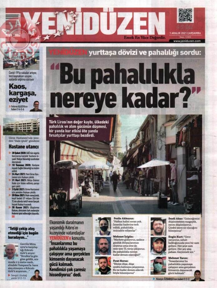 KKTC'de Gazeteler Bugün Ne Manşet Attı? (1 Aralık 2021) galerisi resim 5