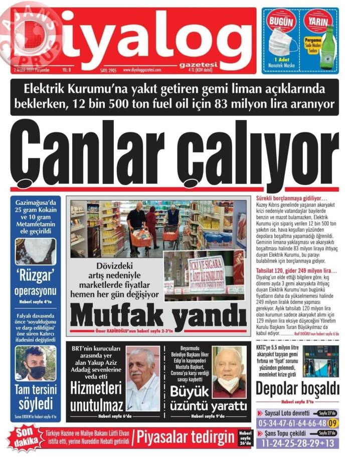KKTC'de Gazeteler Bugün Ne Manşet Attı? (2 Aralık 2021) galerisi resim 7