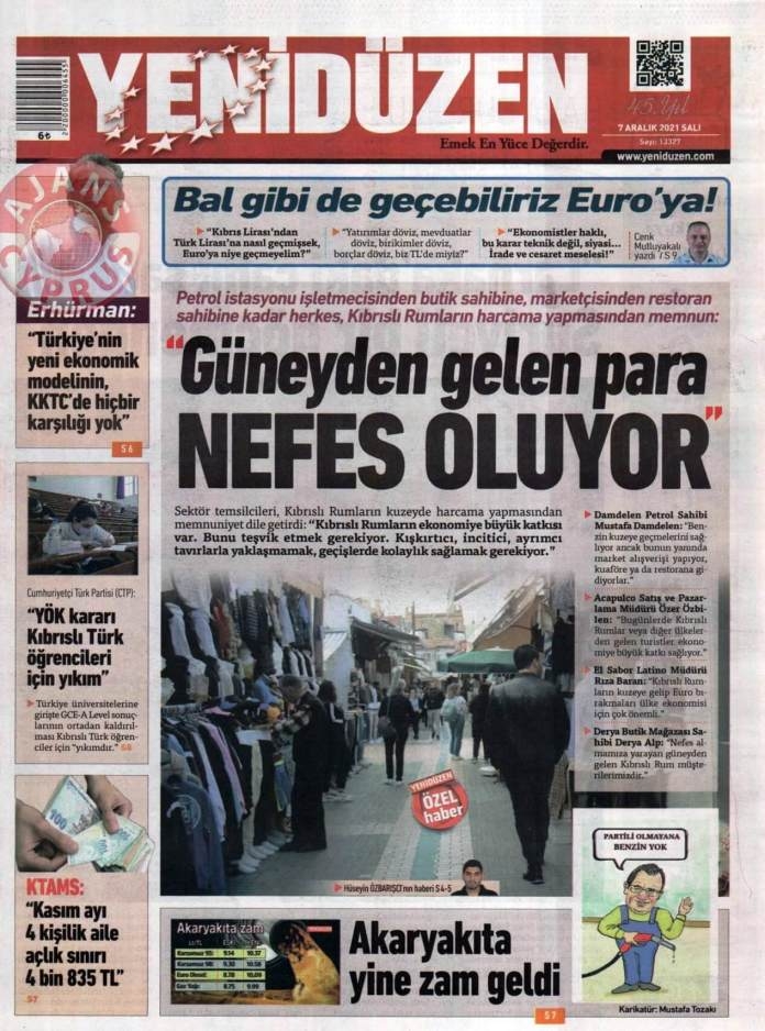 KKTC'de Gazeteler Bugün Ne Manşet Attı? (7 Aralık 2021) galerisi resim 5