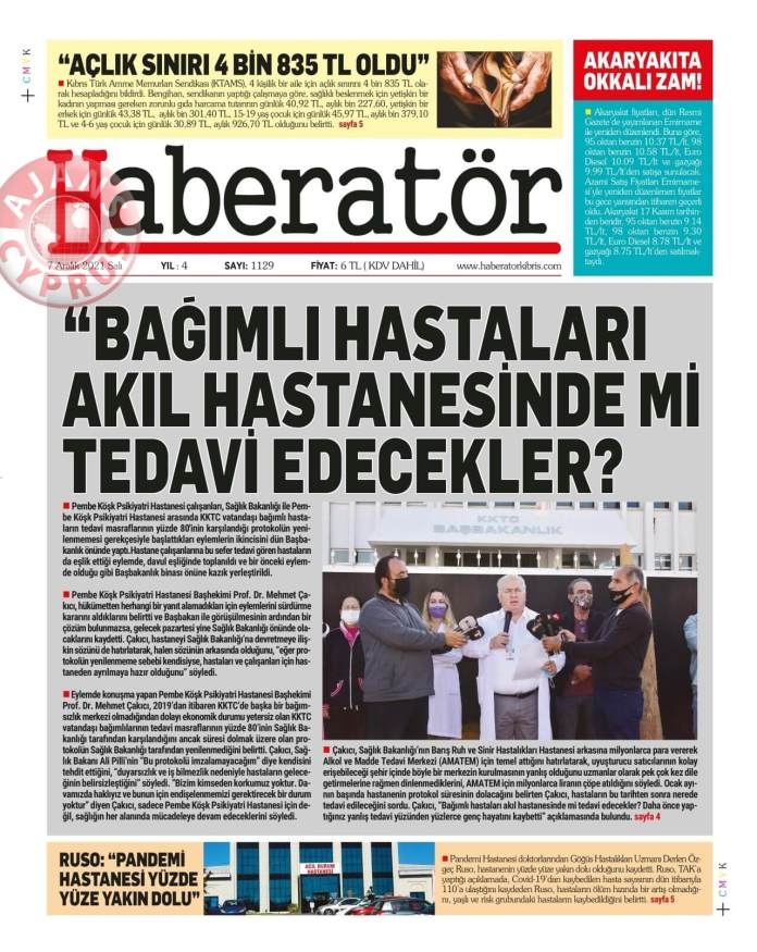 KKTC'de Gazeteler Bugün Ne Manşet Attı? (7 Aralık 2021) galerisi resim 9