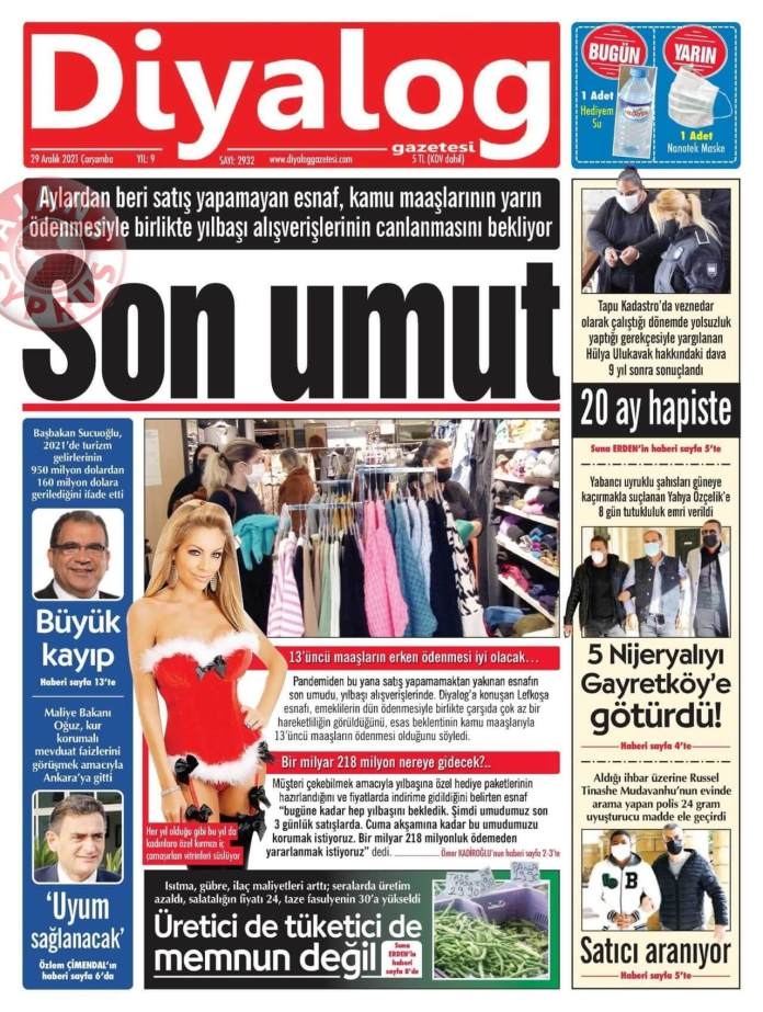 KKTC'de Gazeteler Bugün Ne Manşet Attı? 29 Aralık 2021 galerisi resim 6