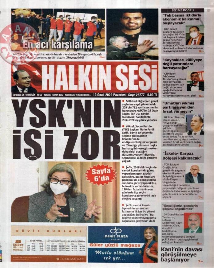 KKTC'de Gazeteler Bugün Ne Manşet Attı? 10 Ocak 2022 galerisi resim 10