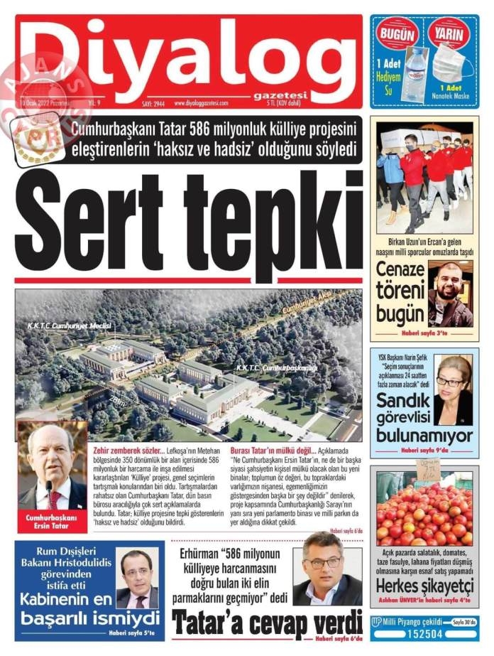 KKTC'de Gazeteler Bugün Ne Manşet Attı? 10 Ocak 2022 galerisi resim 4