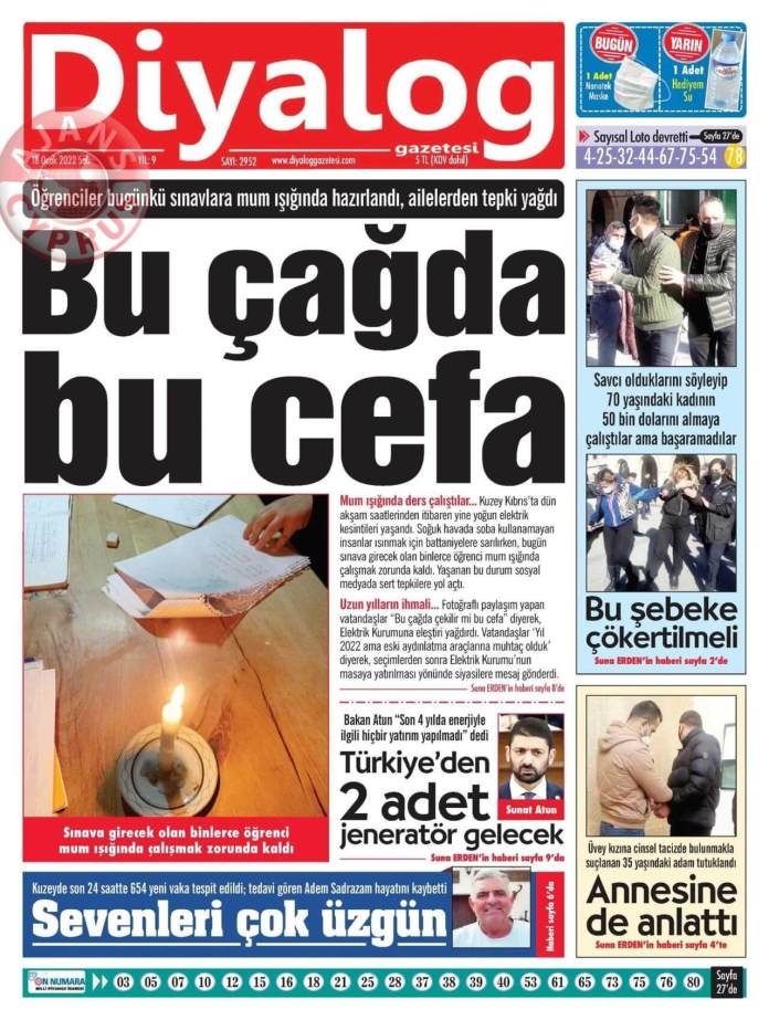 KKTC'de Gazeteler Bugün Ne Manşet Attı? 18 Ocak 2022 galerisi resim 7