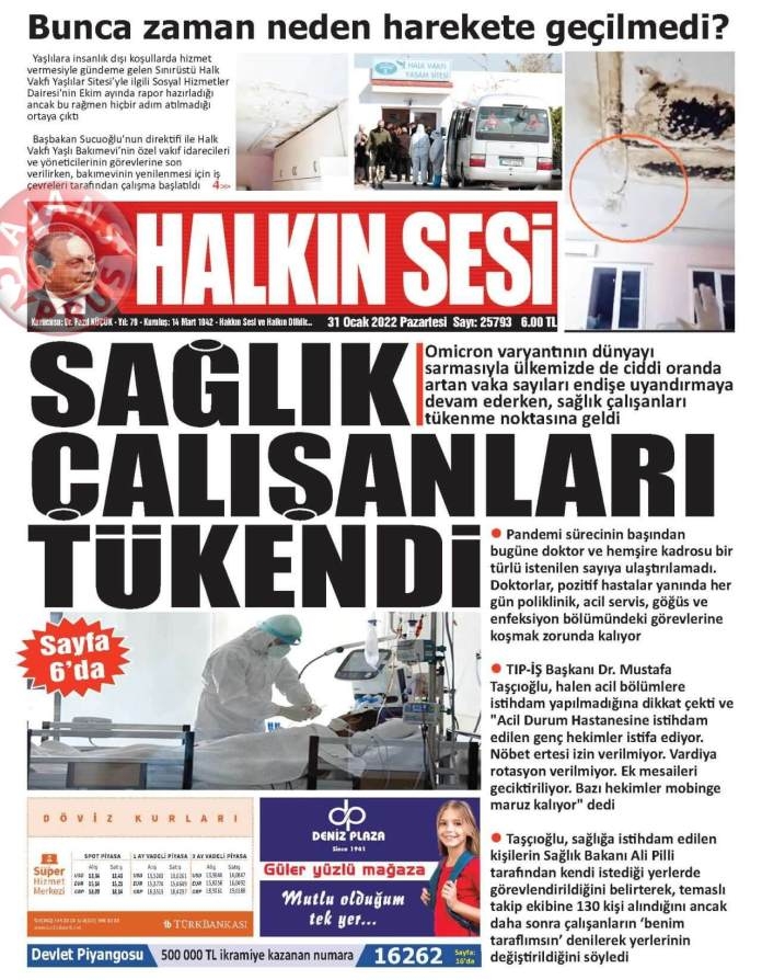 KKTC'de Gazeteler Bugün Ne Manşet Attı? 31 Ocak 2022 galerisi resim 1