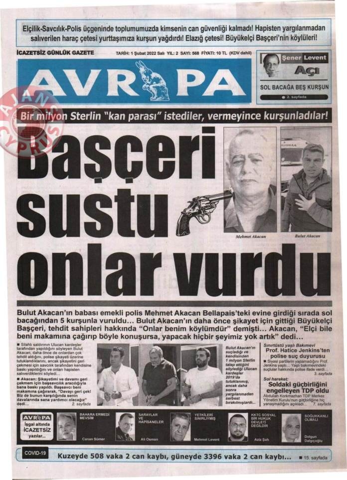 KKTC'de Gazeteler Bugün Ne Manşet Attı? 1 Şubat 2022 galerisi resim 7