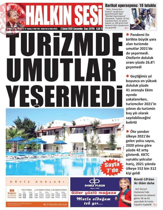 KKTC'de Gazeteler Bugün Ne Manşet Attı? 2 Şubat 2022 galerisi resim 1