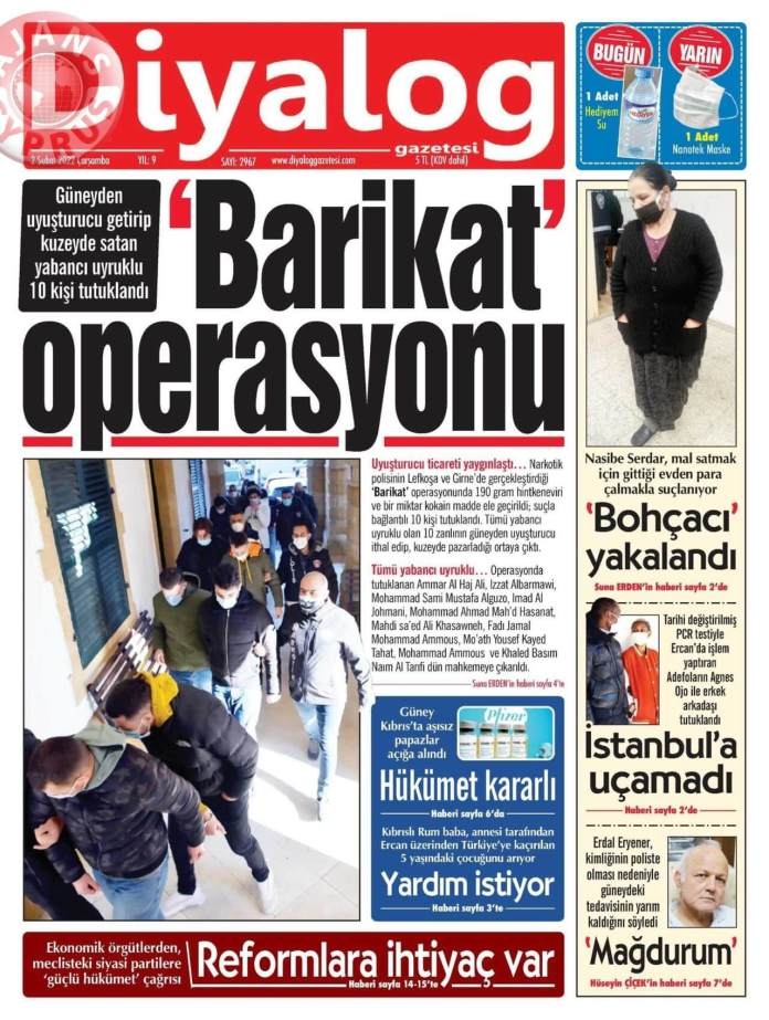 KKTC'de Gazeteler Bugün Ne Manşet Attı? 2 Şubat 2022 galerisi resim 7