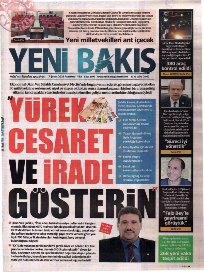 KKTC'de Gazeteler Bugün Ne Manşet Attı? 7 Şubat 2022 galerisi resim 4