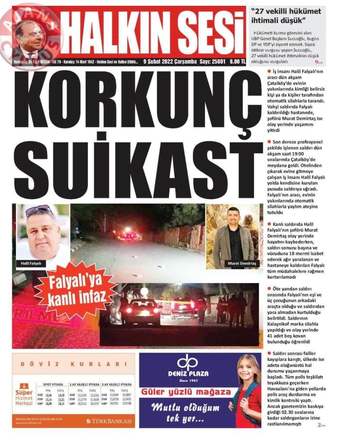 KKTC'de Gazeteler Bugün Ne Manşet Attı? 9 Şubat 2022 galerisi resim 1