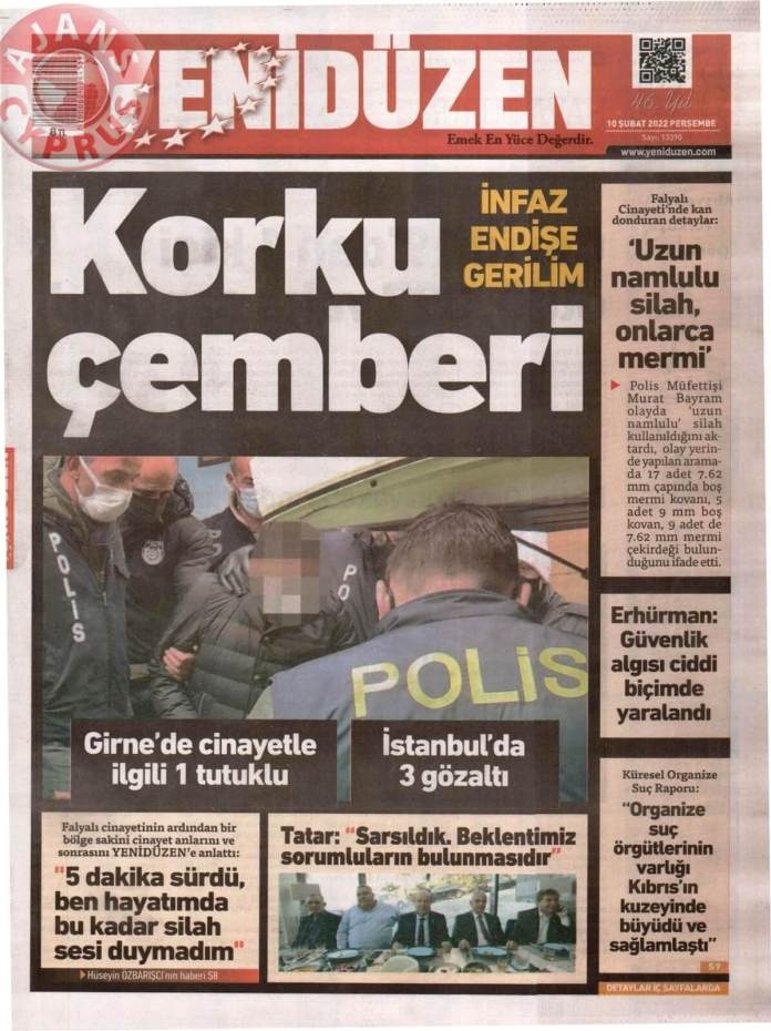 KKTC'de Gazeteler Bugün Ne Manşet Attı? 10 Şubat 2022 galerisi resim 1