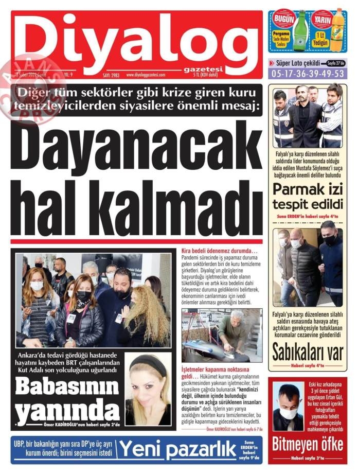 KKTC'de Gazeteler Bugün Ne Manşet Attı? 18 Şubat 2022 galerisi resim 2