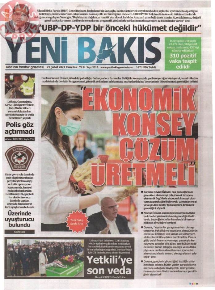 KKTC'de Gazeteler Bugün Ne Manşet Attı? 22 Şubat 2022 galerisi resim 5