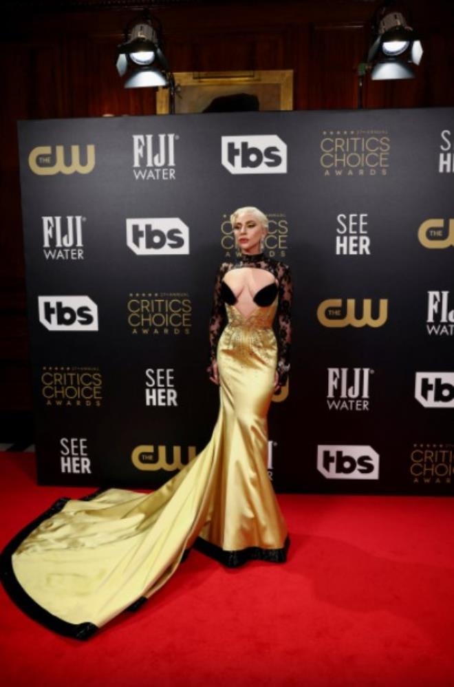 Lady Gaga'dan Kırmızı Halıda Dekolte Şov! galerisi resim 4