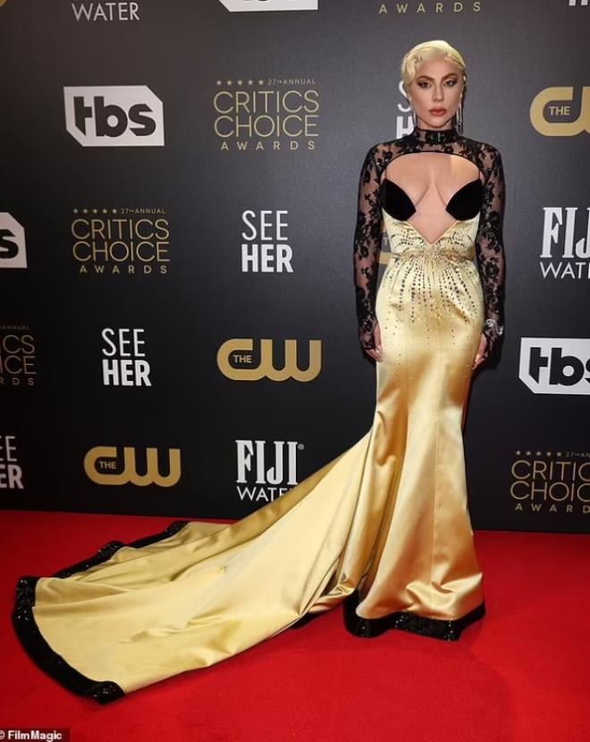 Lady Gaga'dan Kırmızı Halıda Dekolte Şov! galerisi resim 6