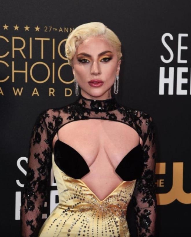 Lady Gaga'dan Kırmızı Halıda Dekolte Şov! galerisi resim 8