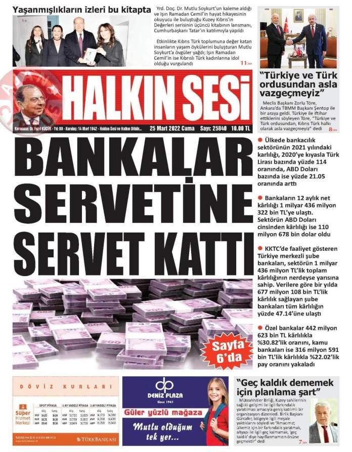 KKTC'de Gazeteler Bugün Ne Manşet Attı? 25 Mart 2022 galerisi resim 2