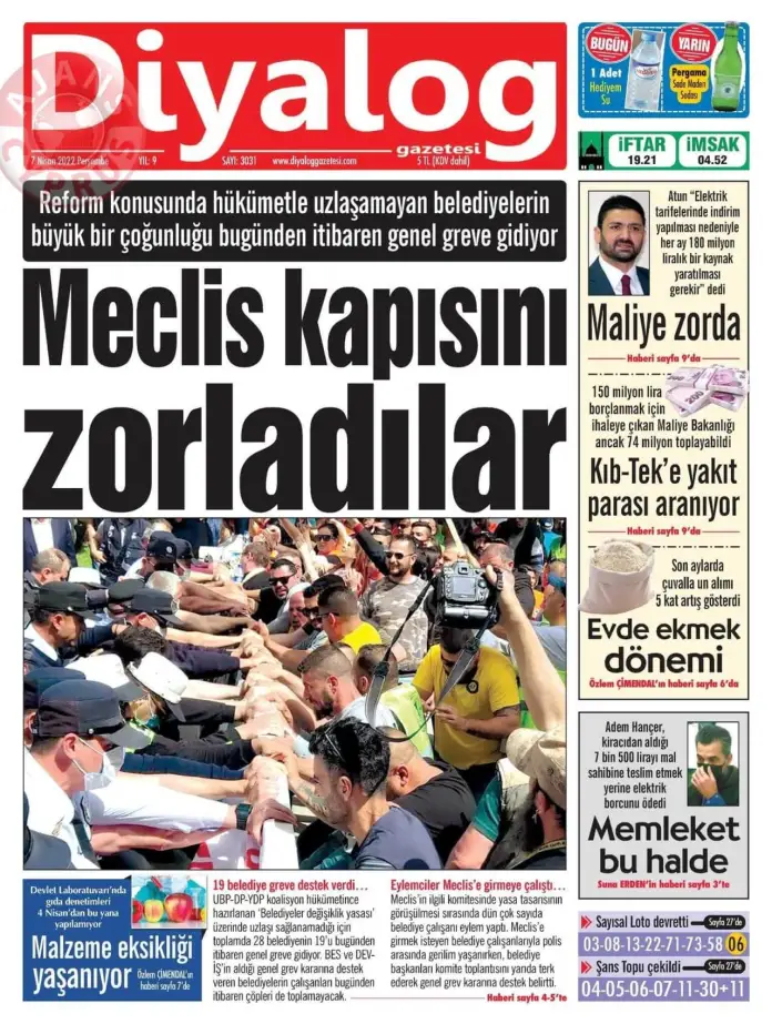 KKTC'de Gazeteler Bugün Ne Manşet Attı? 7 Nisan 2022 galerisi resim 5