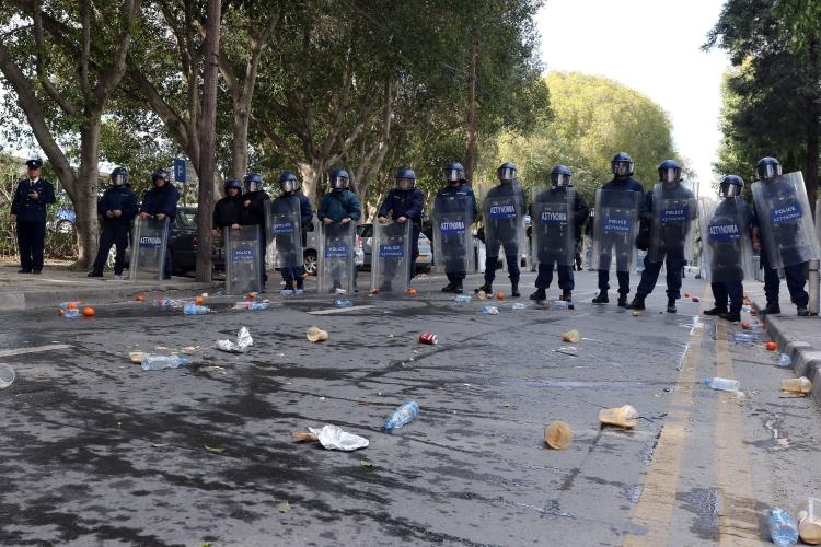 Fotoğraflarla güney Lefkoşa'daki öğrenci eylemi galerisi resim 13
