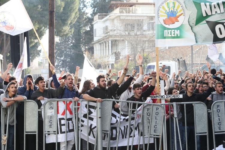 Fotoğraflarla güney Lefkoşa'daki öğrenci eylemi galerisi resim 14