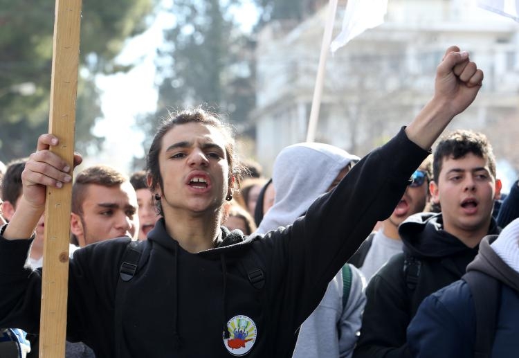 Fotoğraflarla güney Lefkoşa'daki öğrenci eylemi galerisi resim 4