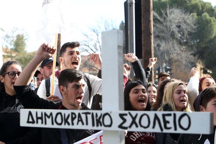 Fotoğraflarla güney Lefkoşa'daki öğrenci eylemi galerisi resim 6
