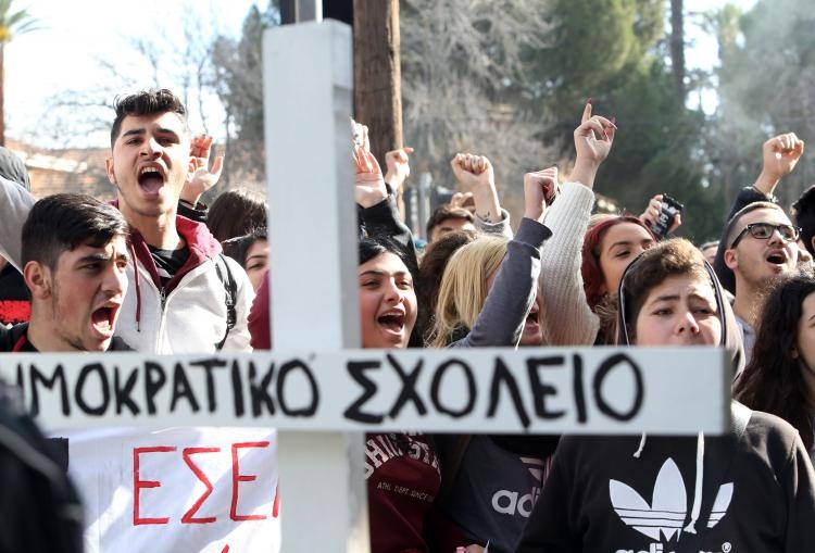 Fotoğraflarla güney Lefkoşa'daki öğrenci eylemi galerisi resim 9