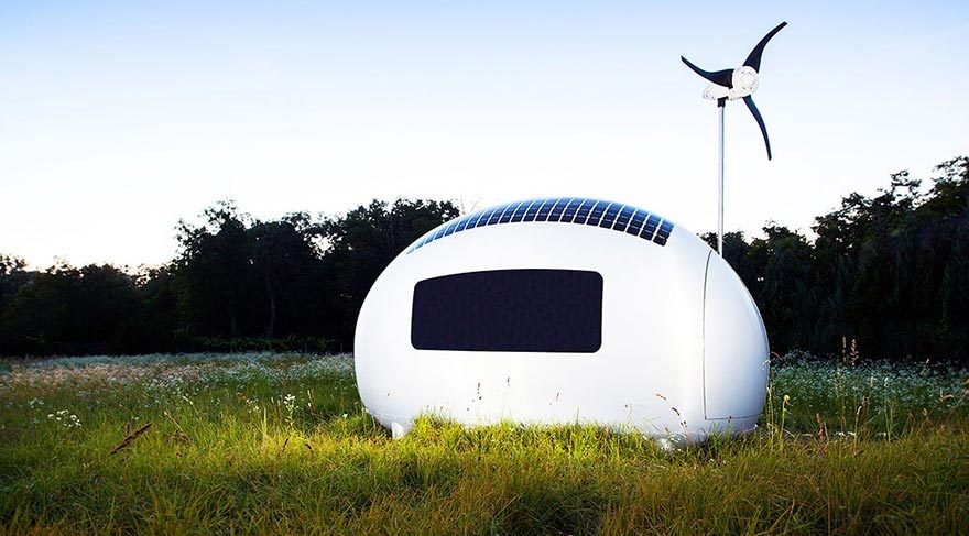 Güneş enerjisiyle çalışan modern çadır: Eko-kapsül galerisi resim 1