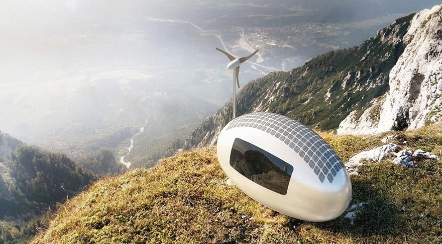Güneş enerjisiyle çalışan modern çadır: Eko-kapsül galerisi resim 2