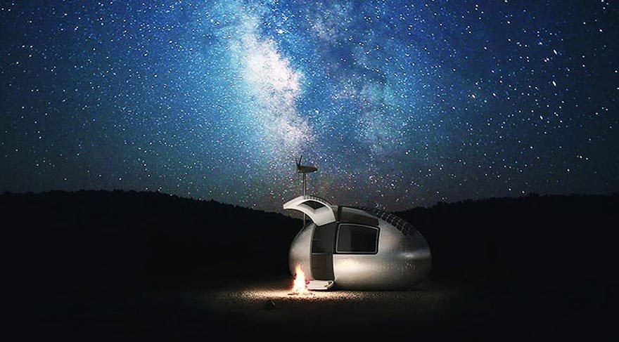 Güneş enerjisiyle çalışan modern çadır: Eko-kapsül galerisi resim 4