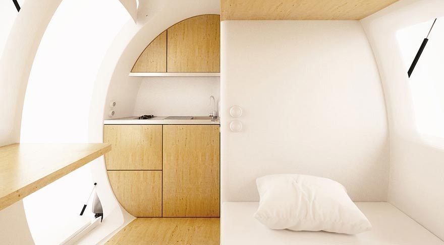 Güneş enerjisiyle çalışan modern çadır: Eko-kapsül galerisi resim 6