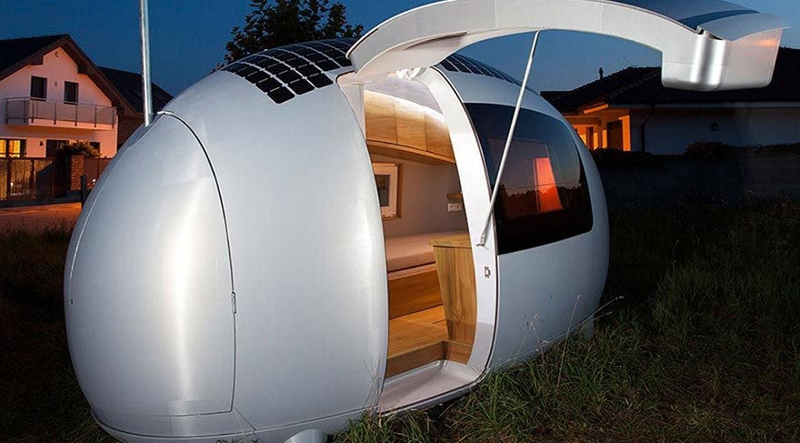 Güneş enerjisiyle çalışan modern çadır: Eko-kapsül galerisi resim 9