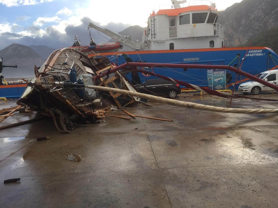 Antalya'da Hortum böyle iz bıraktı! galerisi resim 21