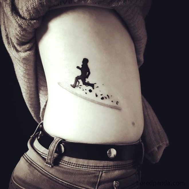 Yara izlerini gizleyen, 30 yaratıcı dövme galerisi resim 10