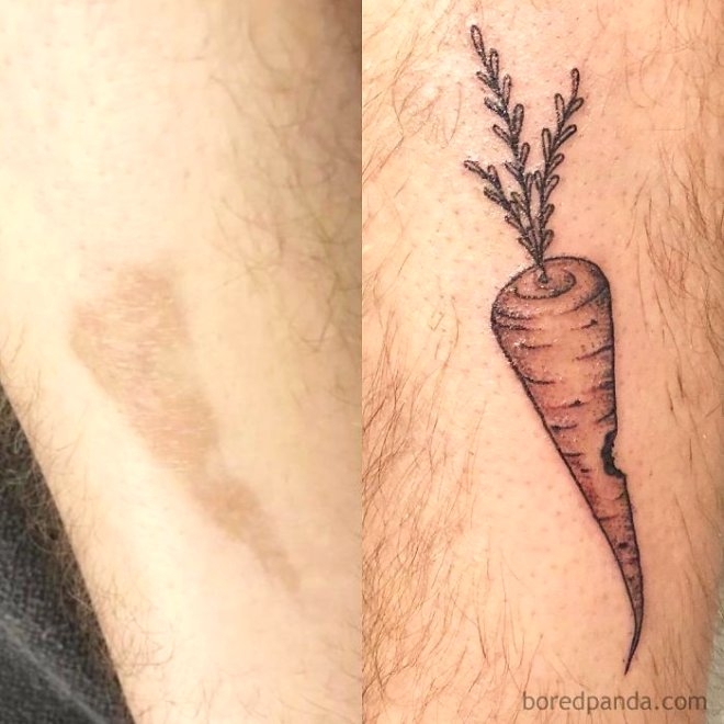 Yara izlerini gizleyen, 30 yaratıcı dövme galerisi resim 17