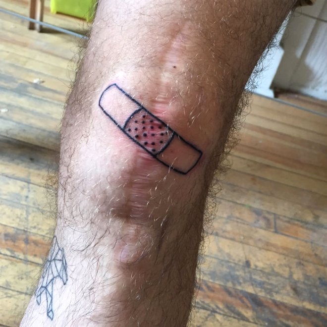 Yara izlerini gizleyen, 30 yaratıcı dövme galerisi resim 30