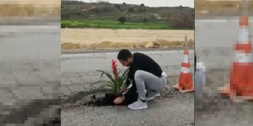 Çukurlara, çiçekli protesto! Anlayana... galerisi resim 2