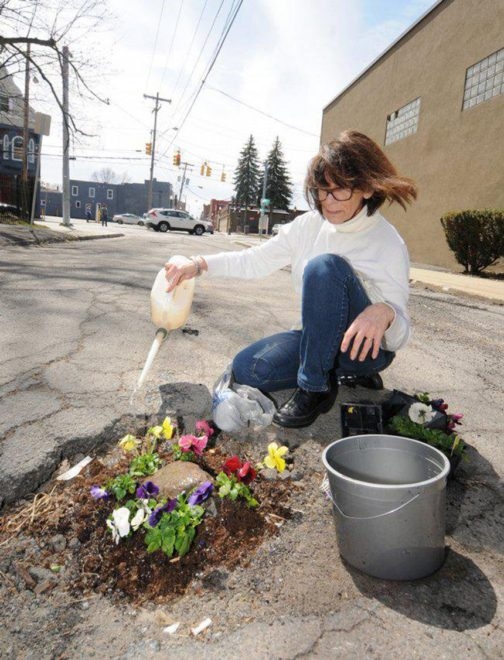 Çukurlara, çiçekli protesto! Anlayana... galerisi resim 7