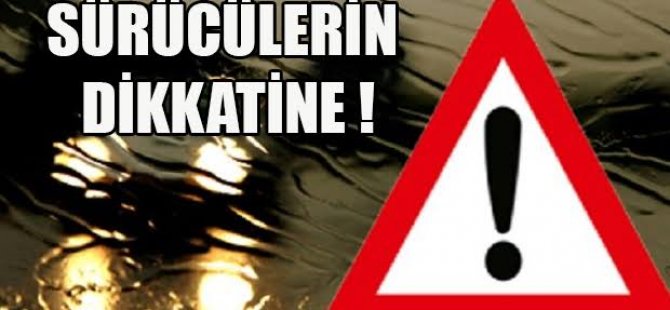 Çatalköy-Esentepe ana yolunu kullanacak sürücüler dikkat!