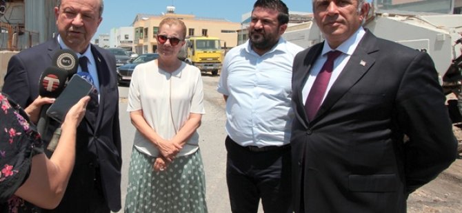 Başbakan Tatar, Gazimağusa Sanayi Bölgesinde İncelemelerde Bulundu