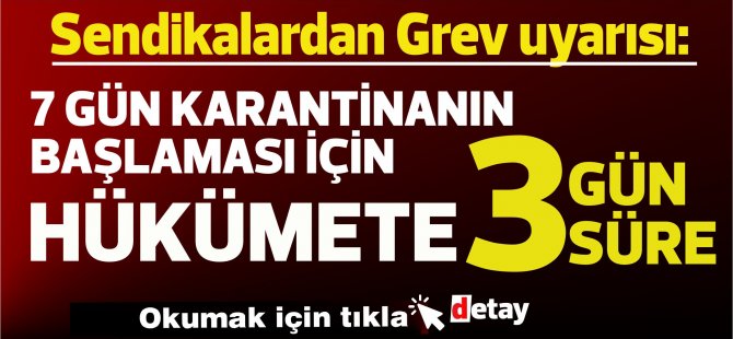 Ülkeye girişlerde 7 gün karantina uygulamasını devreye koyması için hükümete 3 gün süre verildi