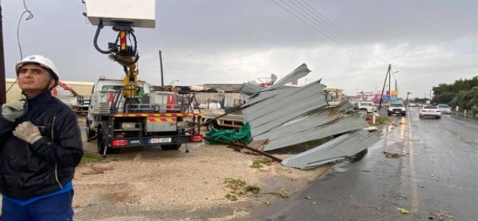 Elverişsiz Hava Koşulları Güney Kıbrıs’ta Da Etkili Oluyor